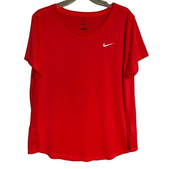 Nike Tops - Nike Bright Coral Dri-Fit Tee shirt Size 1X